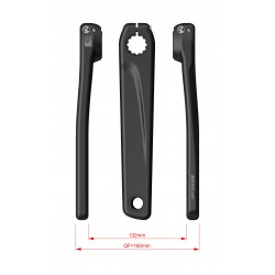 Ebike Chainset CK-603 Bafang M800 15.5mm Black