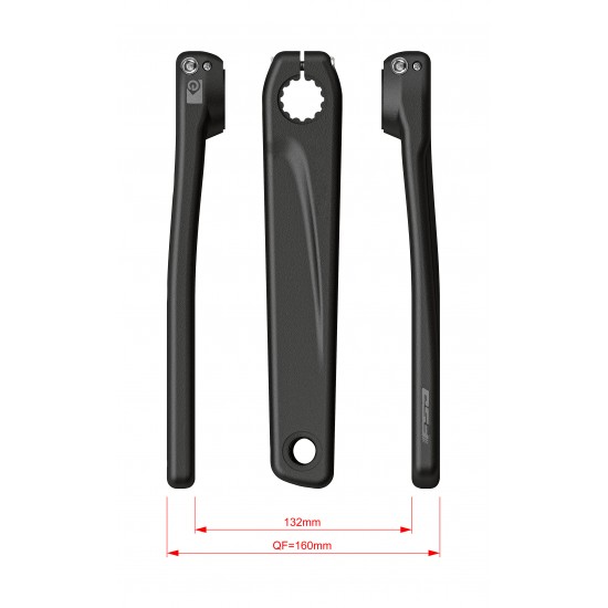 Ebike Chainset CK-603 Bafang M800 15.5mm Black