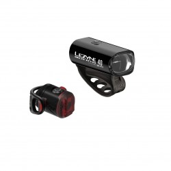 Lezyne Hecto STVZO 40/Femto USB STVZO Pair-Black/Hi Gloss