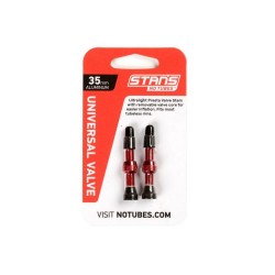 Stans NoTubes VALVE STEM UNI AL PRESTA 35MM RED 10PCS