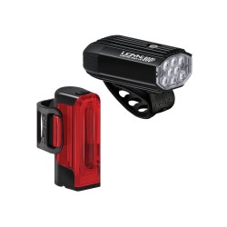 Lezyne Micro Drive 800+ /  Strip Drive 300+ Pair Black