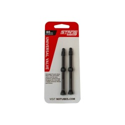 Stans NoTubes VALVE STEM PAIR UNI AL PRESTA 80MM BLACK