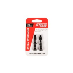 Stans NoTubes VALVE STEM PAIR UNI AL PRESTA 35MM BLACK