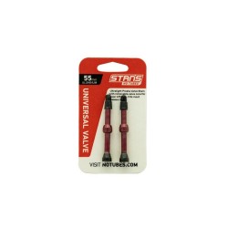 Stans NoTubes VALVE STEM UNI AL PRESTA 55MM RED 10PCS