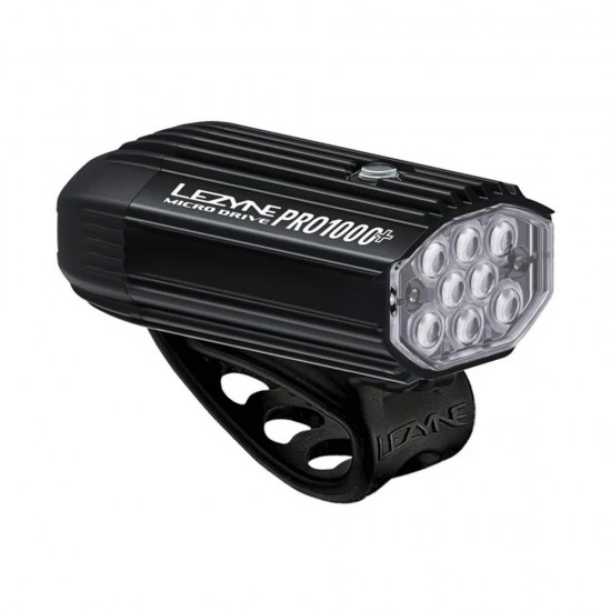 Lezyne Micro Drive Pro 1000+ Front Satin Black