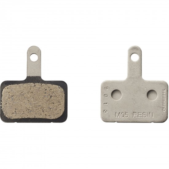 Shimano M05 disc pads and spring, steel back, resin