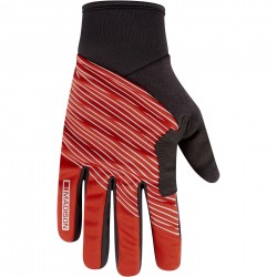 Madison Stellar Reflective Windproof Thermal Gloves, lava red - x-small