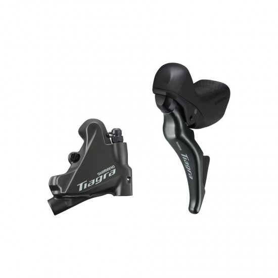 Shimano ST-4725 Tiagra 2-speed short reach STI bled with BR-4770 calliper, left rear