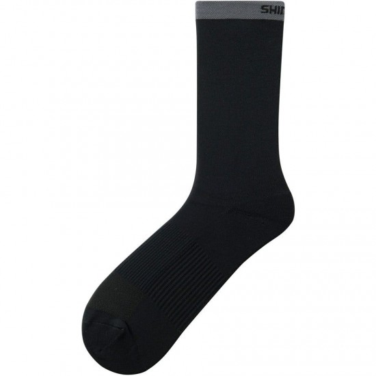 Shimano Unisex Original Tall Socks, Black, Size S (Size 37-39)