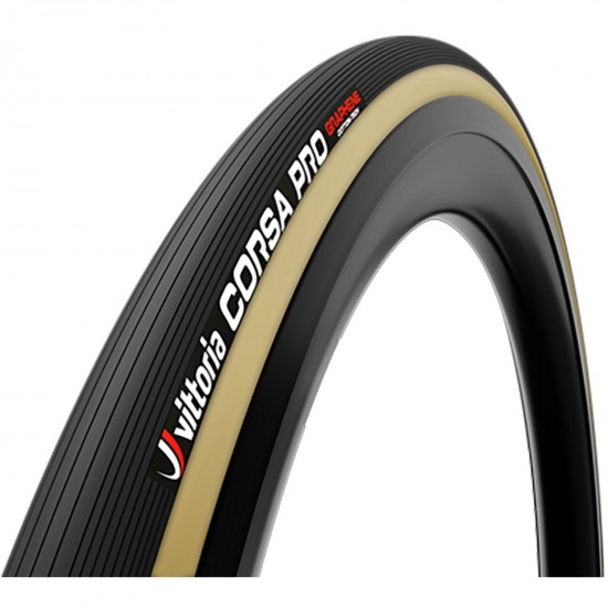 Vittoria Corsa Pro 23-28" Black Tan G2.0 Tubular Tyre