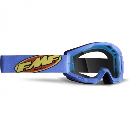 FMF POWERCORE YTH Goggle Core Cyan - Clear Lens