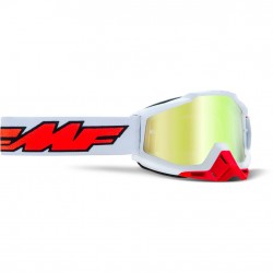 FMF POWERBOMB Goggle Rocket White True Gold Lens