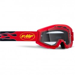 FMF POWERCORE YOUTH Goggle Flame Red Clear Lens