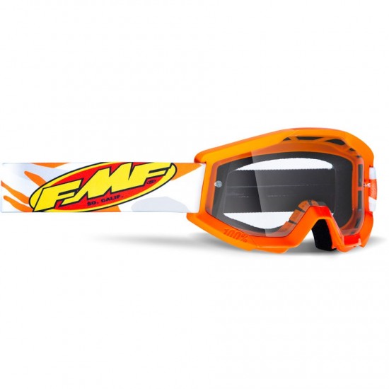 FMF POWERCORE Goggle Assault Orange Clear Lens