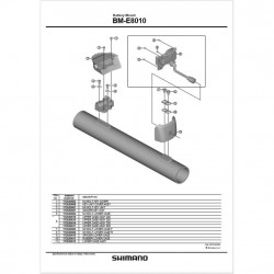 Shimano BM-E8010 upper case assembly 250 mm