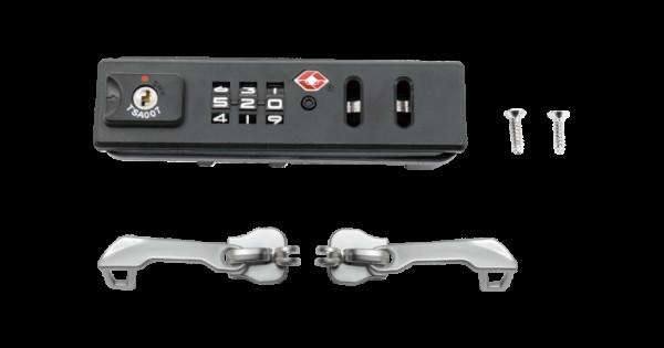 Topeak TSA Lock With Pair Zipper Pull For Pakgo X, Grey