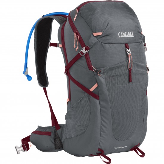 CAMELBAK WOMEN'S FOURTEENER 30 HYDRATION PACK 2023: CASTLEROCK/CABERNET 30L