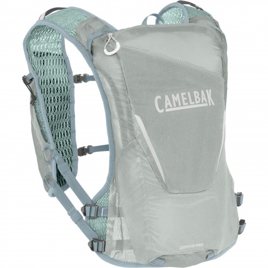 CAMELBAK ZEPHYR VEST 11L WITH 1L HYDRATION 2023: PIGEON/BLUE SURF 11L