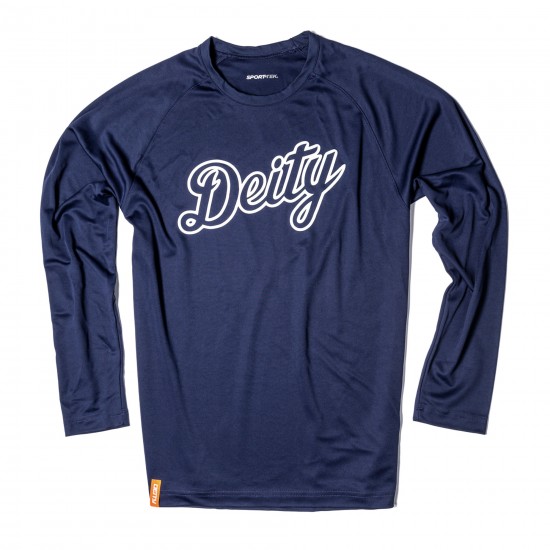 DEITY WHITESTRIPE LS JERSEY: NAVY/WHITE XL