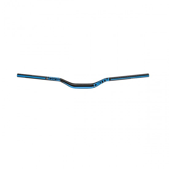 DEITY BLACKLABEL ALUMINIUM HANDLEBAR 31.8MM BORE, 38MM RISE: BLUE 800MM