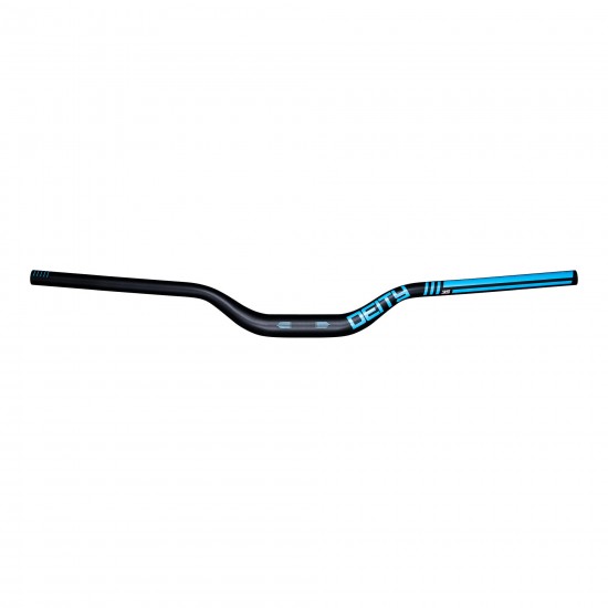 DEITY HIGHSIDE 800 ALUMINIUM HANDLEBAR 35MM BORE, 50MM RISE: BLUE 800MM