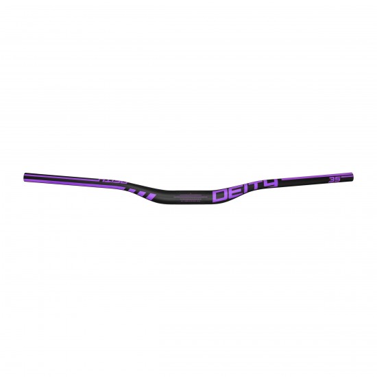 DEITY SPEEDWAY CARBON HANDLEBAR 35MM BORE, 30MM RISE: CHROME 810MM