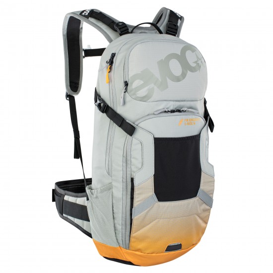 EVOC FR ENDURO E-RIDE PROTECTOR BACKPACK 2022: STONE/BRIGHT ORANGE M/L