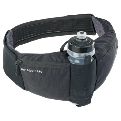 EVOC HIP POUCH PRO + BOTTLE 2022: BLACK ONE SIZE