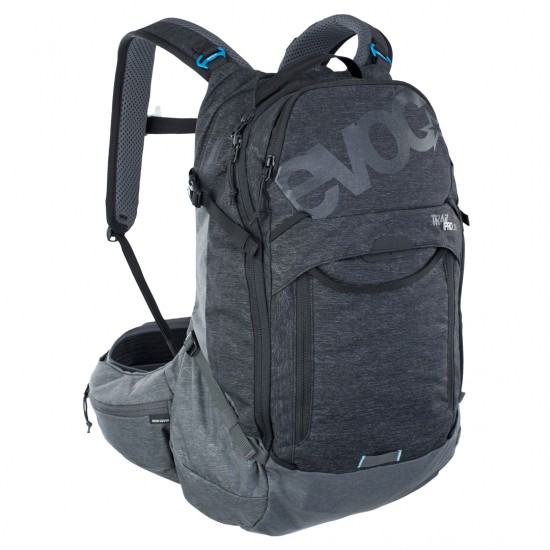 EVOC TRAIL PRO PROTECTOR BACKPACK 26L 2021: BLACK/CARBON GREY S/M