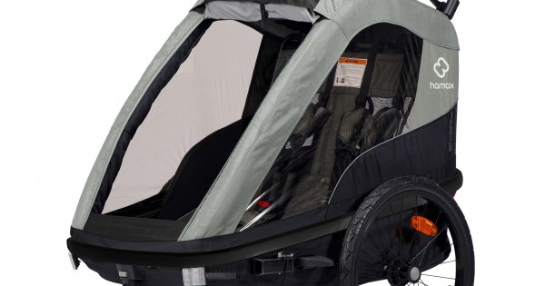 Hamax avenida twin child best sale bike trailer