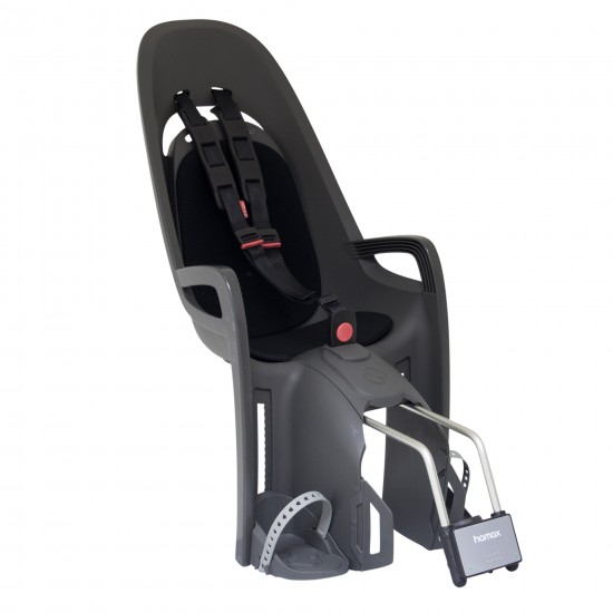 HAMAX ZENITH CHILD BIKE SEAT: GREY/RED