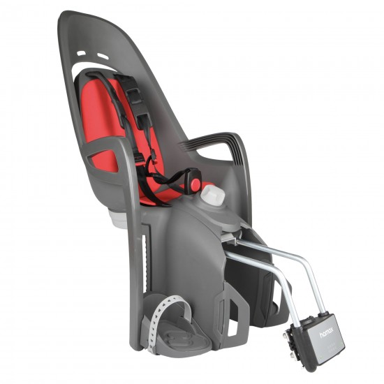 HAMAX ZENITH RELAX CHILD BIKE SEAT: GREY/RED