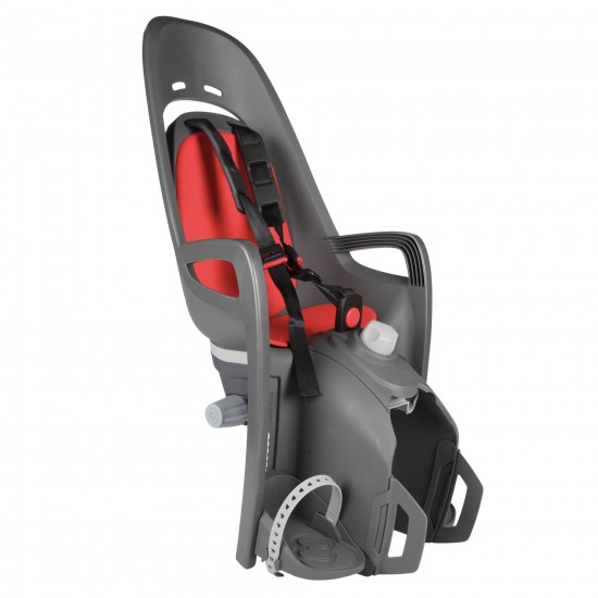 HAMAX ZENITH RELAX CHILD BIKE SEAT PANNIER RACK VERSION: GREY/RED