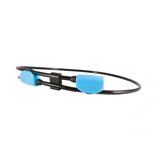 HIPLOK POP WEARABLE CABLE LOCK 10MM X 1.3M - WAIST 24-42 INCHES: CYAN 10MM X 1.3M