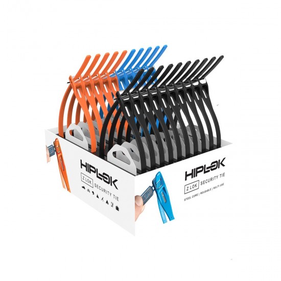 HIPLOK Z-LOK ARMOURED REUSEABLE TIE (BOX OF 20):  40CM