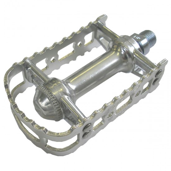 MKS BM-7 ALLOY BODY & PLATE 9/16" AXLE ROAD PEDAL: SILVER