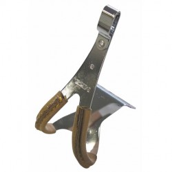 MKS STEEL TOE CLIP WITH LEATHER:  M