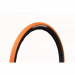 PANARACER GRAVEL KING SLICK COLOUR EDITION TLC GRAVEL TYRE: SUNSET ORANGE/BLACK 700X32C