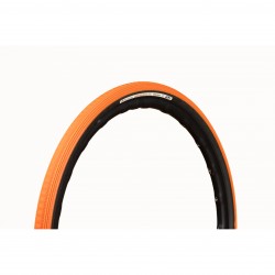 PANARACER GRAVEL KING SEMI SLICK COLOUR EDITION TLC GRAVEL TYRE: SUNSET ORANGE/BLACK 700X32C