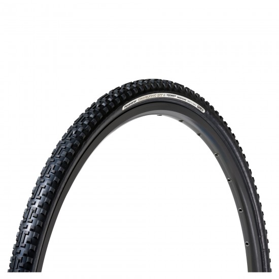 PANARACER GRAVELKING EXT+ TLC FOLDING TYRE: BLACK/BLACK 700X33C