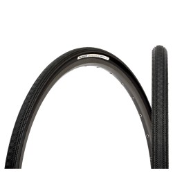 PANARACER GRAVELKING SEMI SLICK FOLDING ALLROAD TYRE: BLACK/BLACK 700X28C