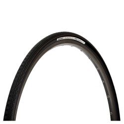 PANARACER GRAVELKING SEMI SLICK PLUS FOLDING ALLROAD TYRE: BLACK/BLACK 700X28C