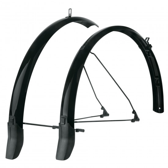 SKS BLUEMELS CABLE LINE 28" MUDGUARD SET: BLACK 28" 45MM