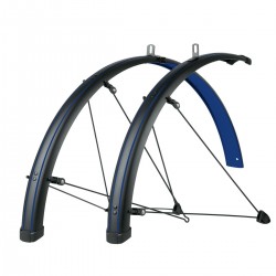 SKS BLUEMELS STINGRAY 28 MUDGUARD SET: MATT BLACK/OCEAN BLUE 28" 45MM