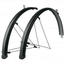 SKS BLUEMELS STRIPES 28" MUDGUARD: BLACK/GREY 45MM