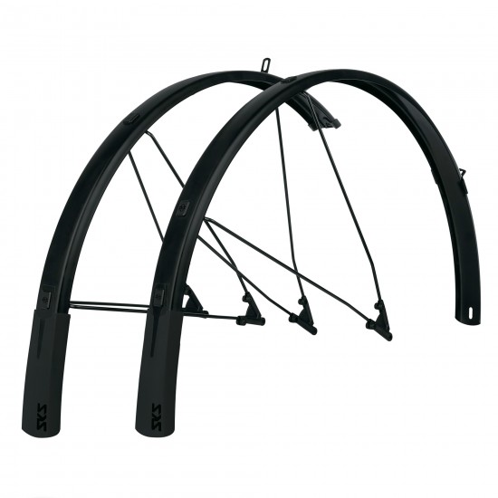 SKS BLUEMELS STYLE 28" MUDGUARD SET: BLACK 28" 46MM