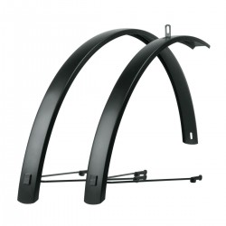 SKS EDGE AL 27,5"/28" 46MM MATT BLACK ALUMINIUM MUDGUARD SET: MATTE BLACK 28" 46MM