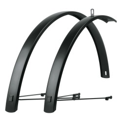 SKS EDGE AL 27,5"/28" 56MM ALUMINIUM MUDGUARD SET: MATTE BLACK 28" 56MM