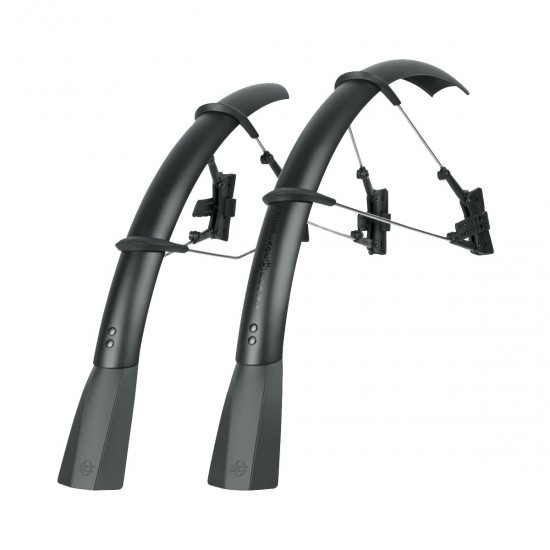 SKS RACEBLADE PRO XL STEALTH SERIES MUDGUARD SET: MATTE BLACK