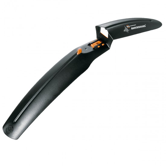 SKS SHOCKBOARD FRONT MUDGUARD: BLACK 26"